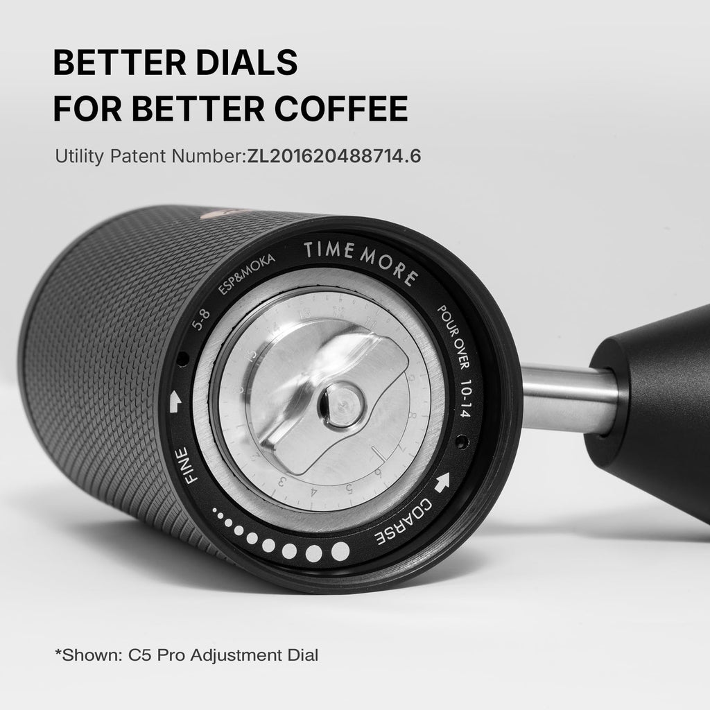Manual Coffee Grinder with Conical Burr, Portable Hand Coffee Mill, Black E242
