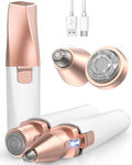 2 in 1 Rechargeable Eyebrow Trimmer Facial Hair Remover with LED Light E5807
