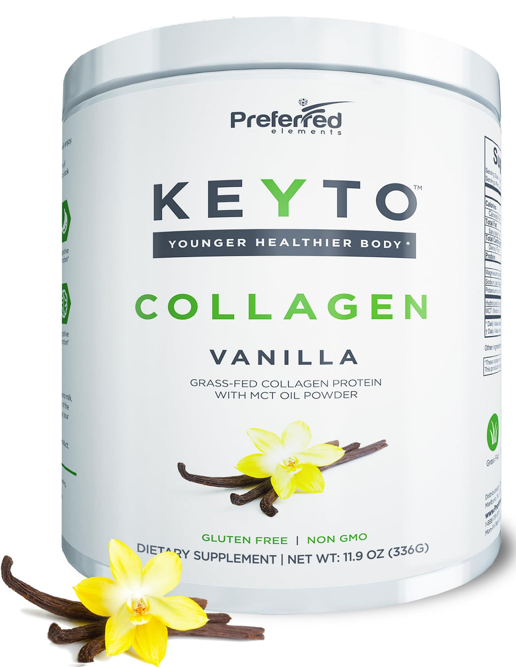 Keto Collagen Protein with MCT Oil Powder Vanilla E18549