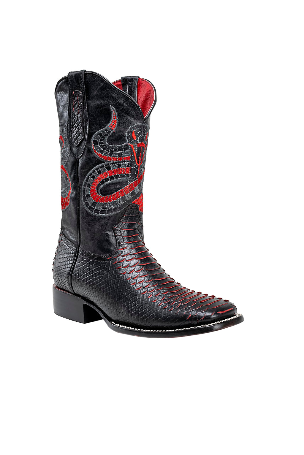 Men's Bi-tone Western Boot with Rubber Cap V30373