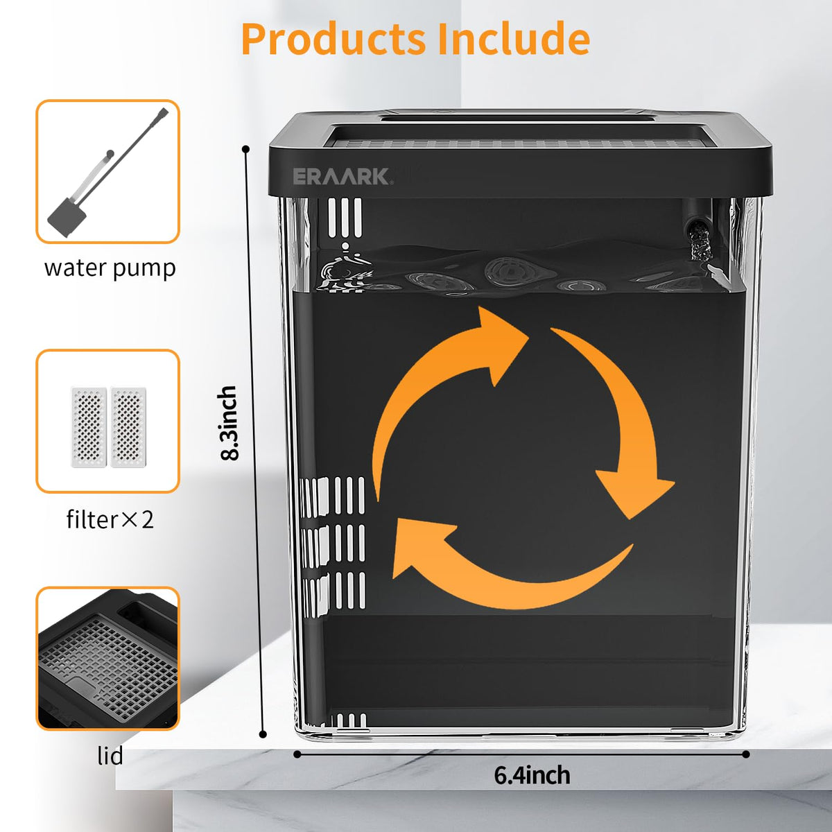 1.5 Gallon Betta Fish Tank Aquarium Kit with Filter LED Light G35900
