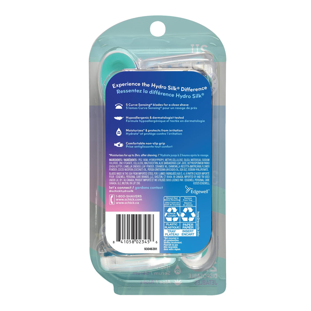 Sensitive 5-blade Disposable Razors, 2 ct T1913
