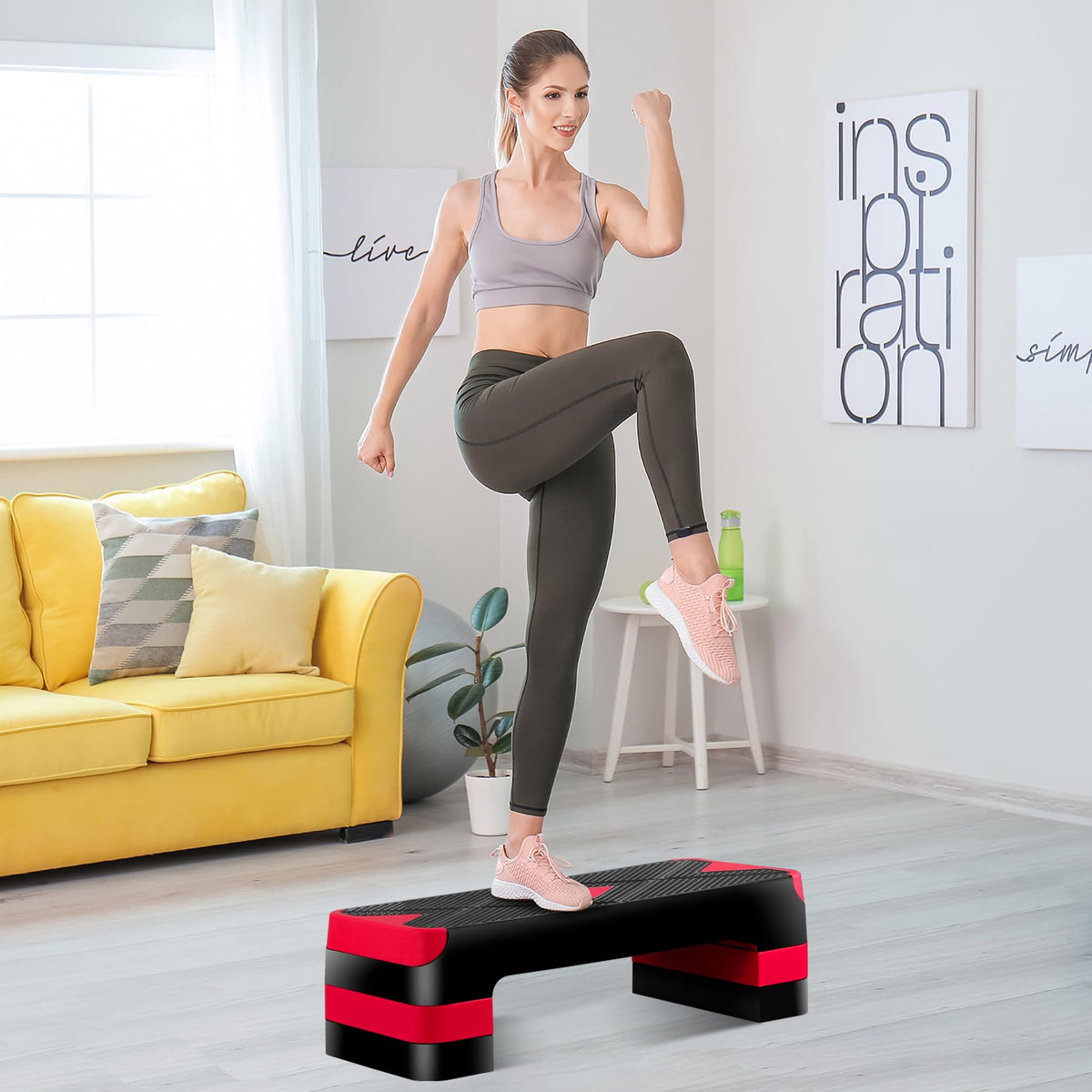 Adjustable Aerobic Stepper with Risers K251