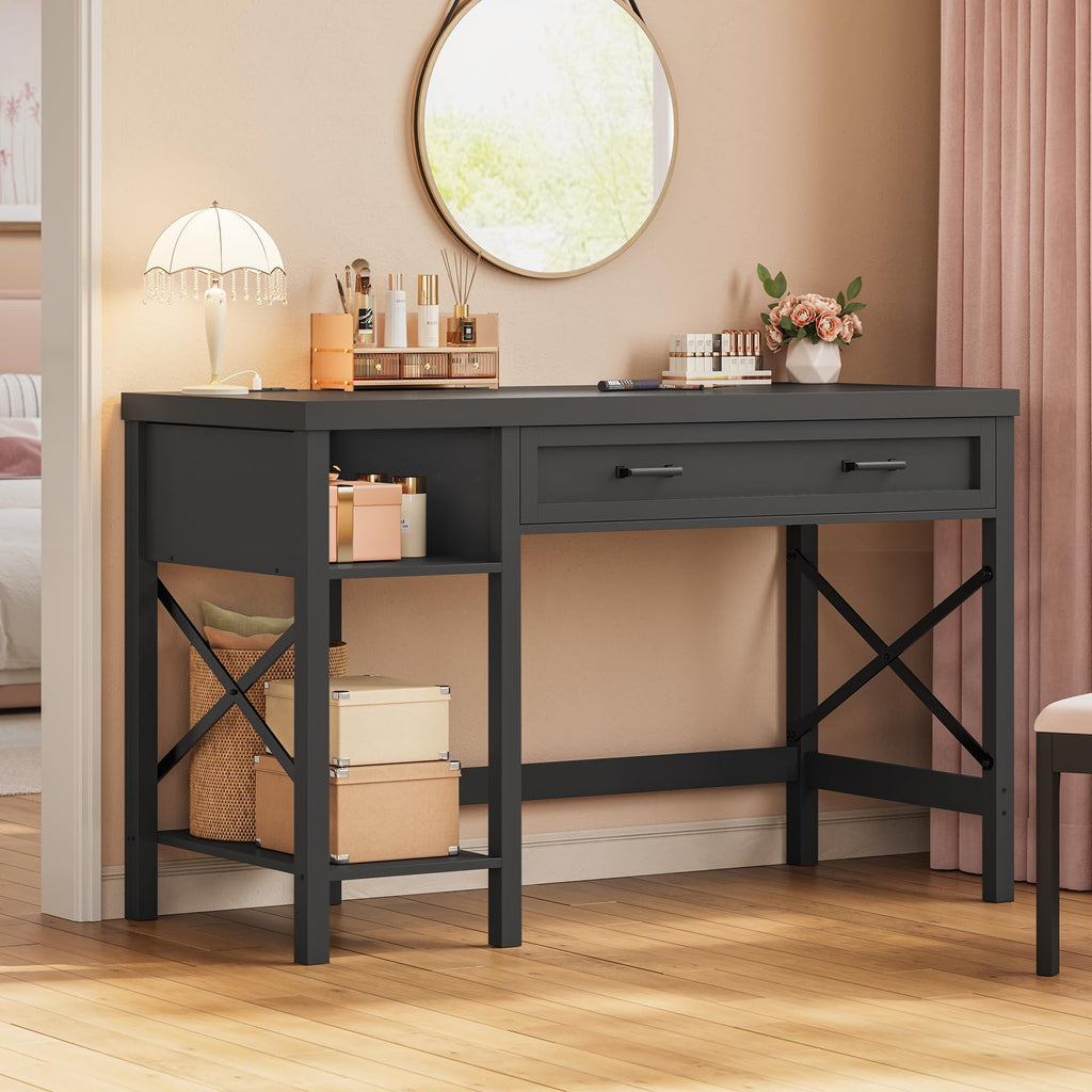 40" Farmhouse Small Desk with Drawers C453000