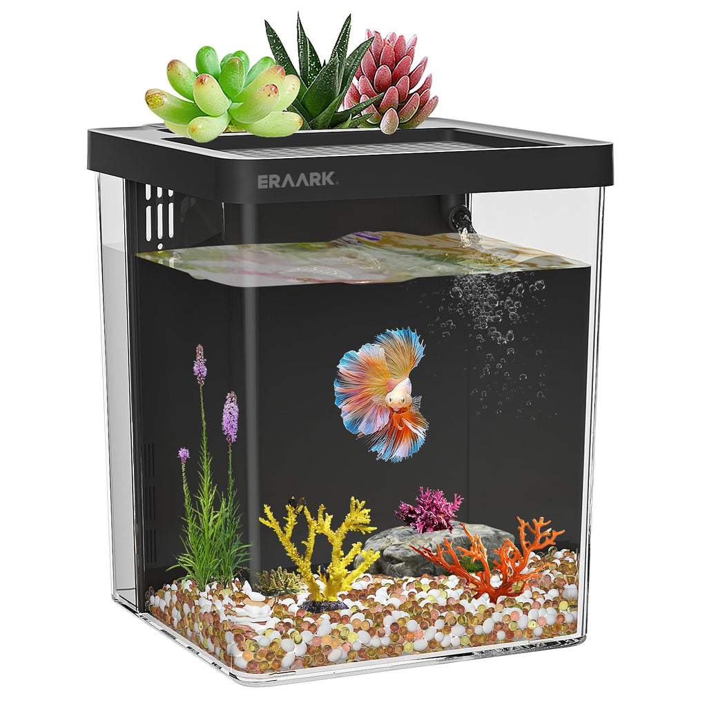 1.5 Gallon Betta Fish Tank Aquarium Kit with Filter LED Light G35900