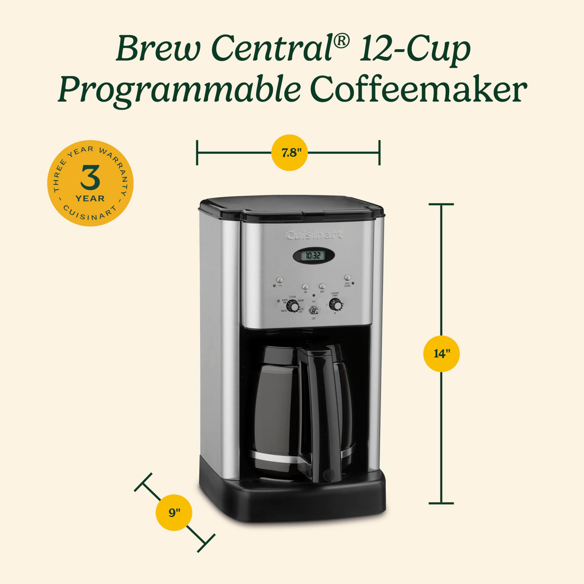 12-Cup Programmable Coffeemaker K597