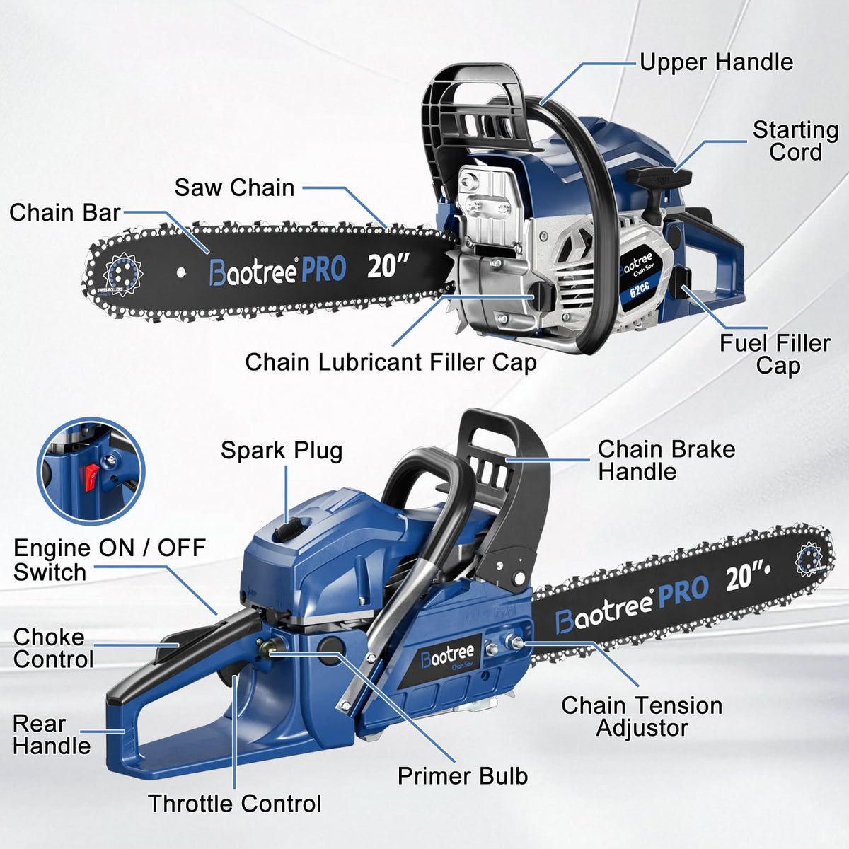 20 & 24 Inch Gas Chainsaw F337571