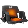 Wide Heated Stadium Seat with Back Support & Cushion Q8975