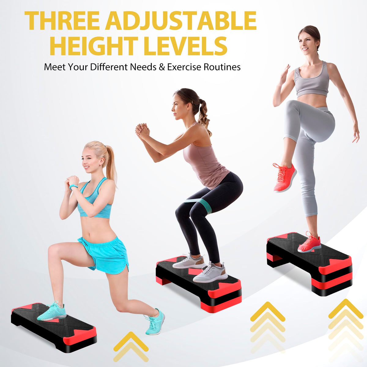 Adjustable Aerobic Stepper with Risers K251