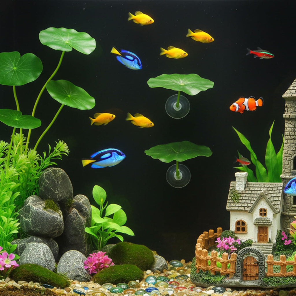 Betta Fish Leaf Hammock Suction Cup Aquarium Decor G9021