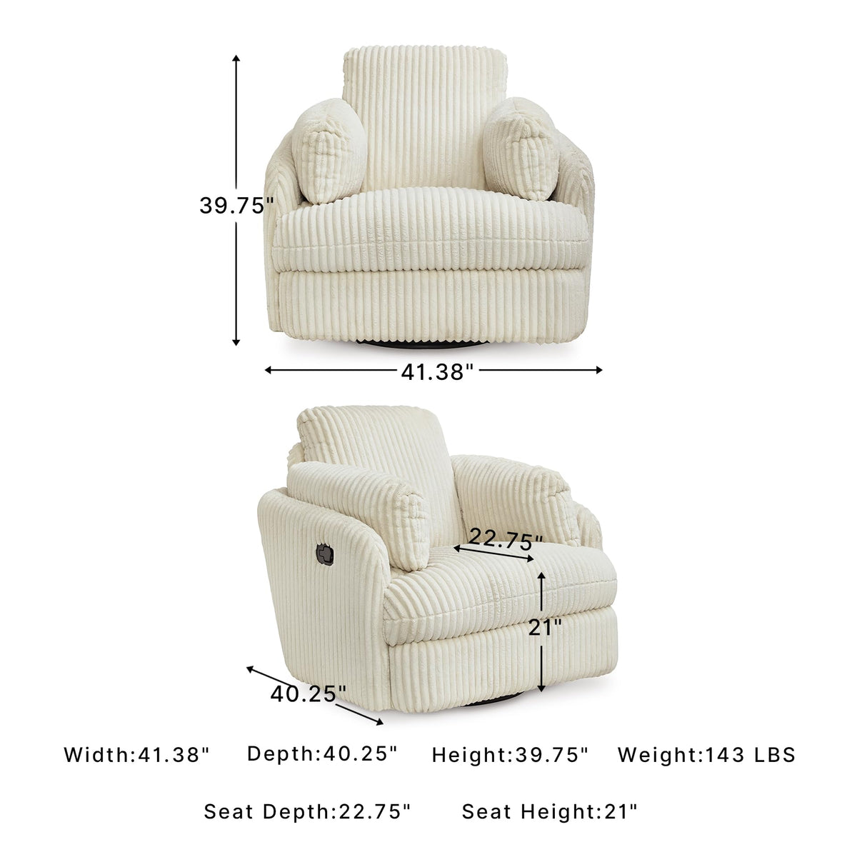 Oversized Swivel Glider Recliner N814537