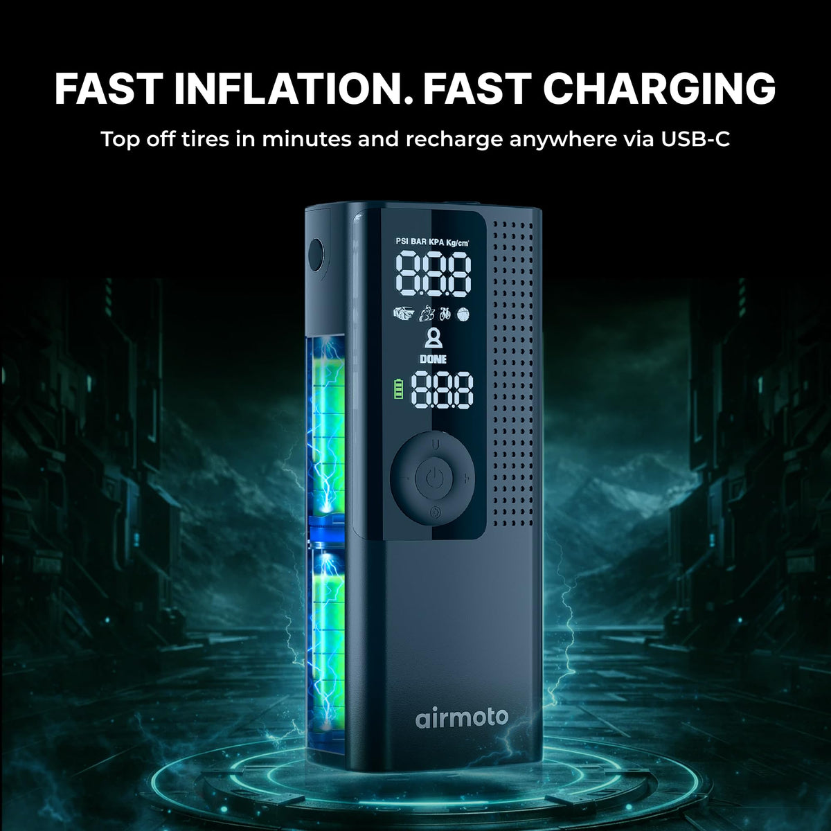 Portable Air Compressor Tire Inflator T66360