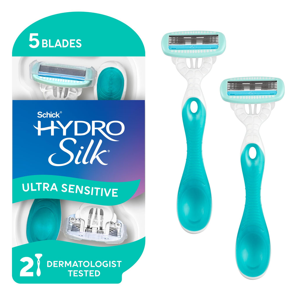 Sensitive 5-blade Disposable Razors, 2 ct T1913