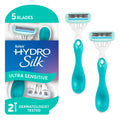 Sensitive 5-blade Disposable Razors, 2 ct T1913