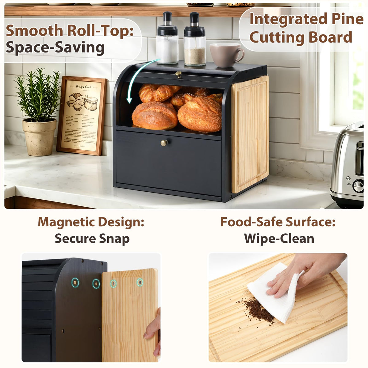 Wooden Bread Box K19893