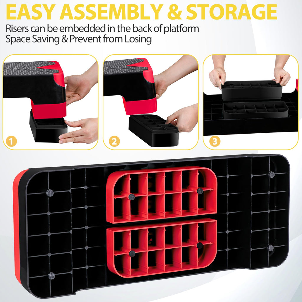 Adjustable Aerobic Stepper with Risers K251