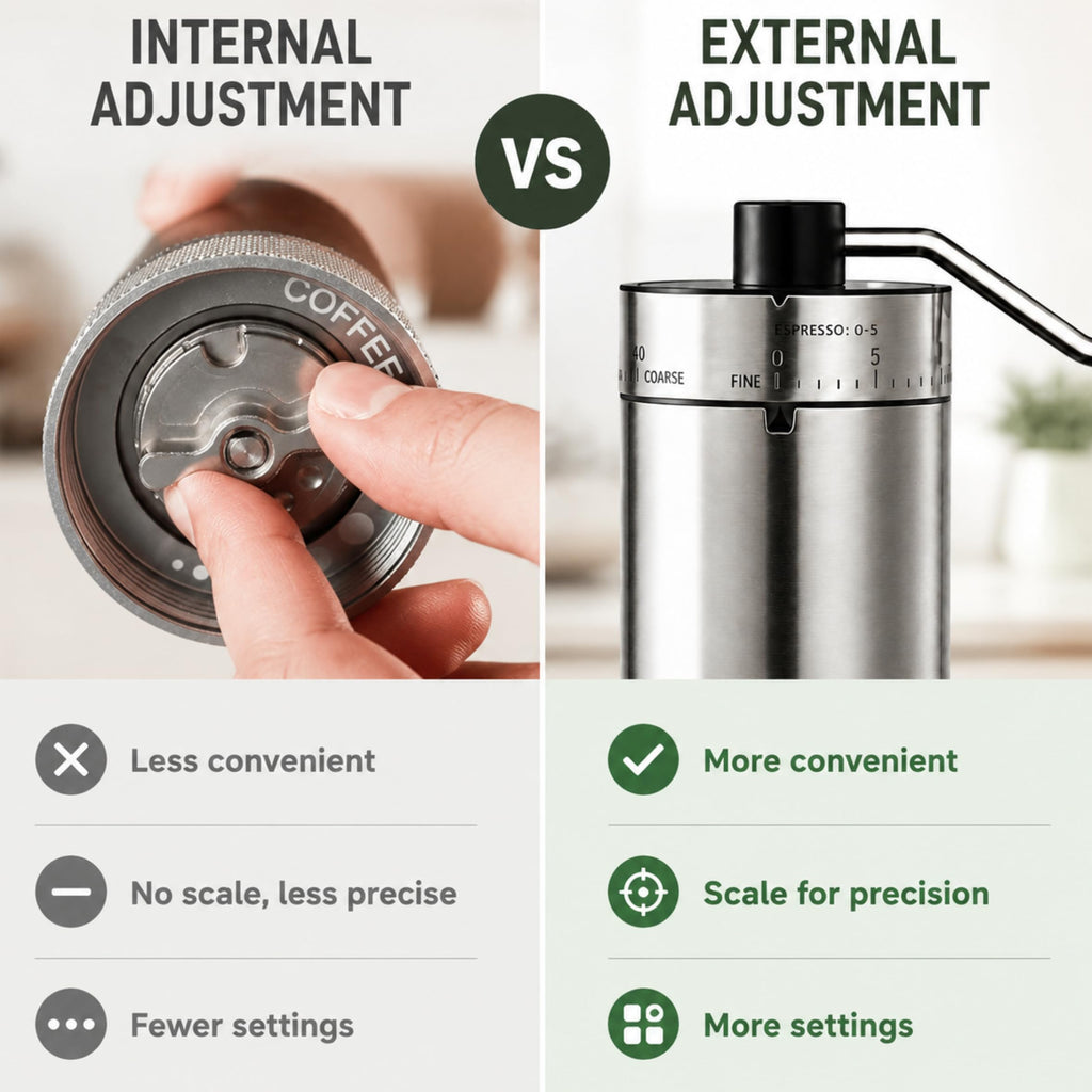 Manual Coffee Grinder with Adjustable Settings K455