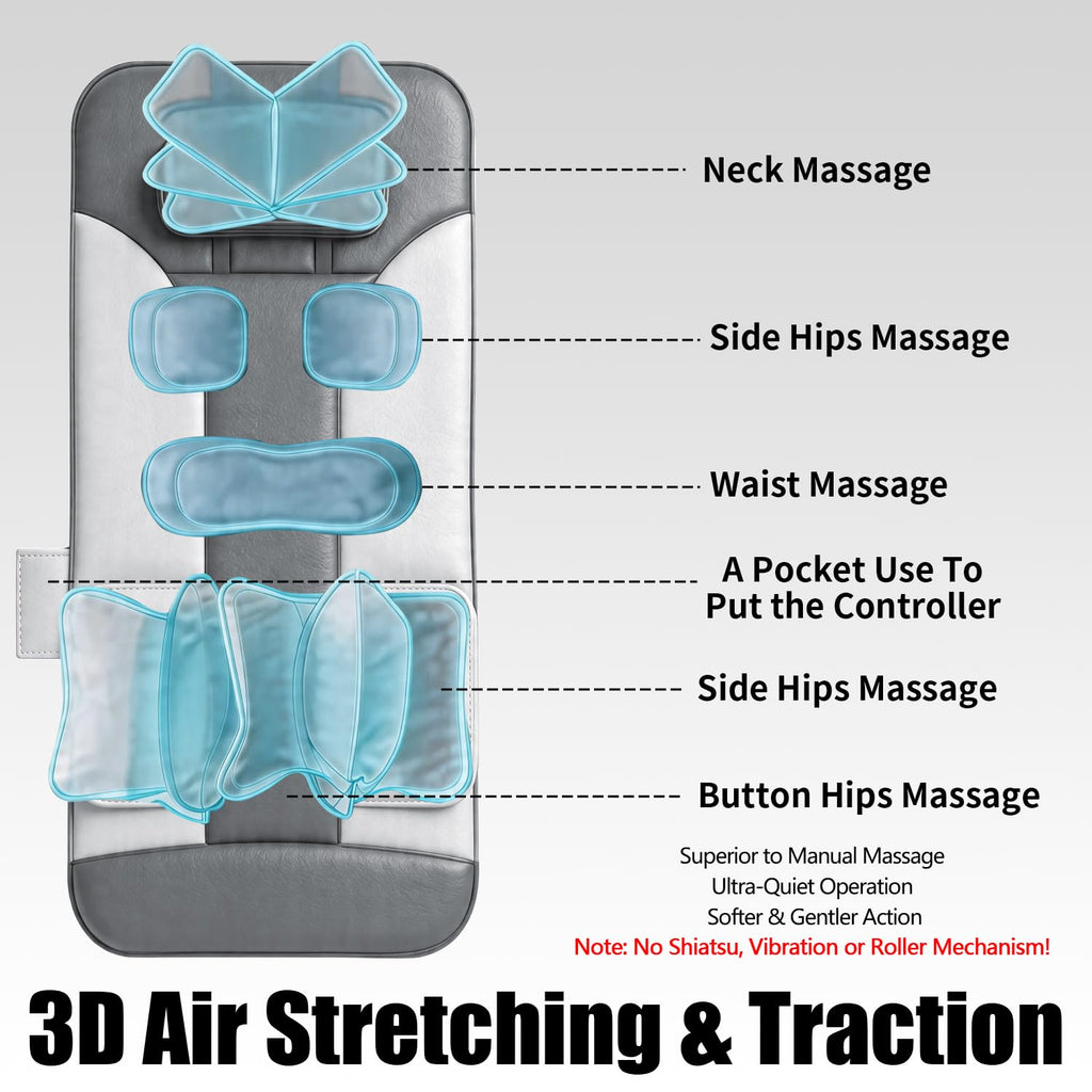 Foldable Full Body Stretching Massage Mat with Airbags Y750