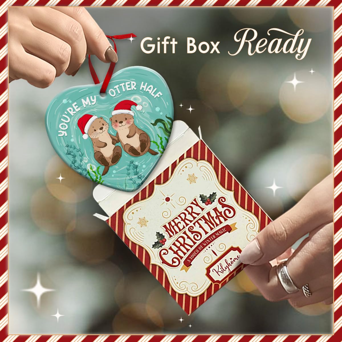 Ceramic Christmas Ornament I1449