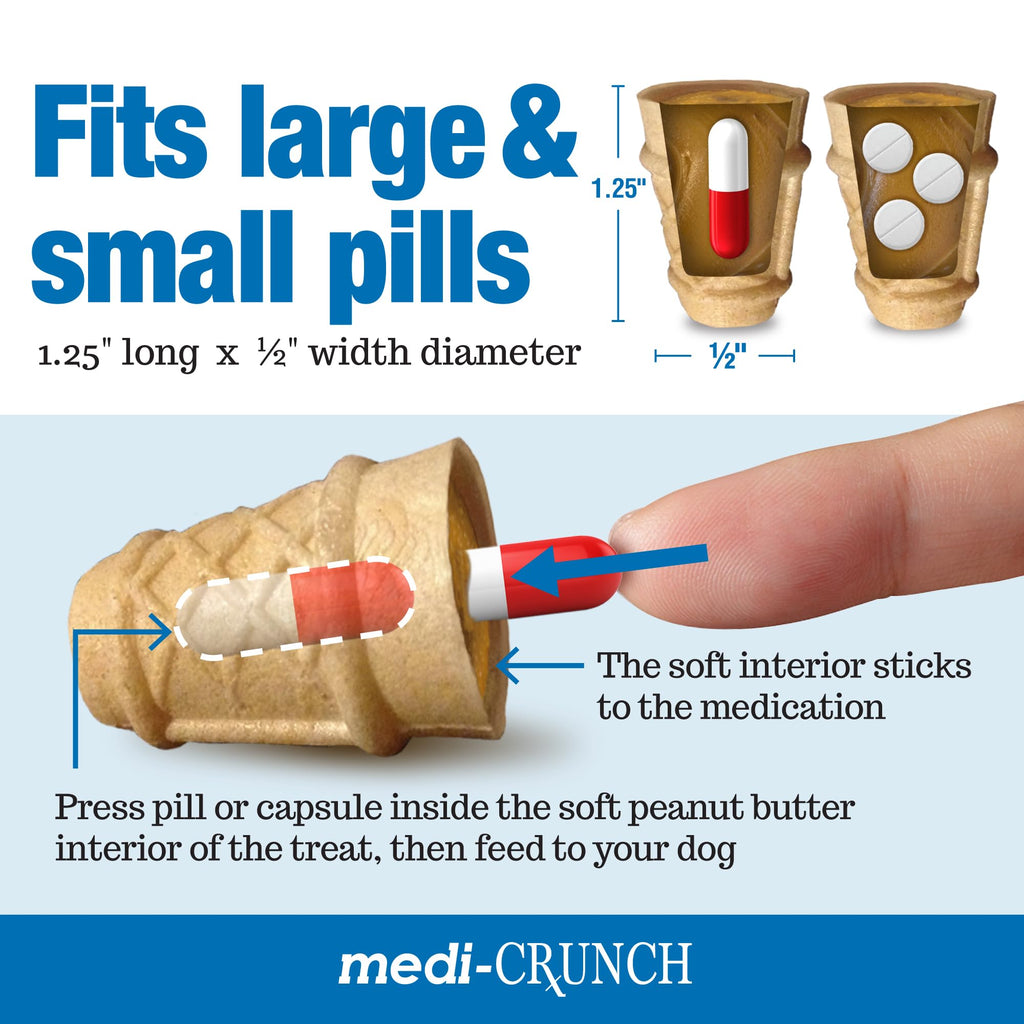 Peanut Butter Dog Pill Treats 120 Treats O661