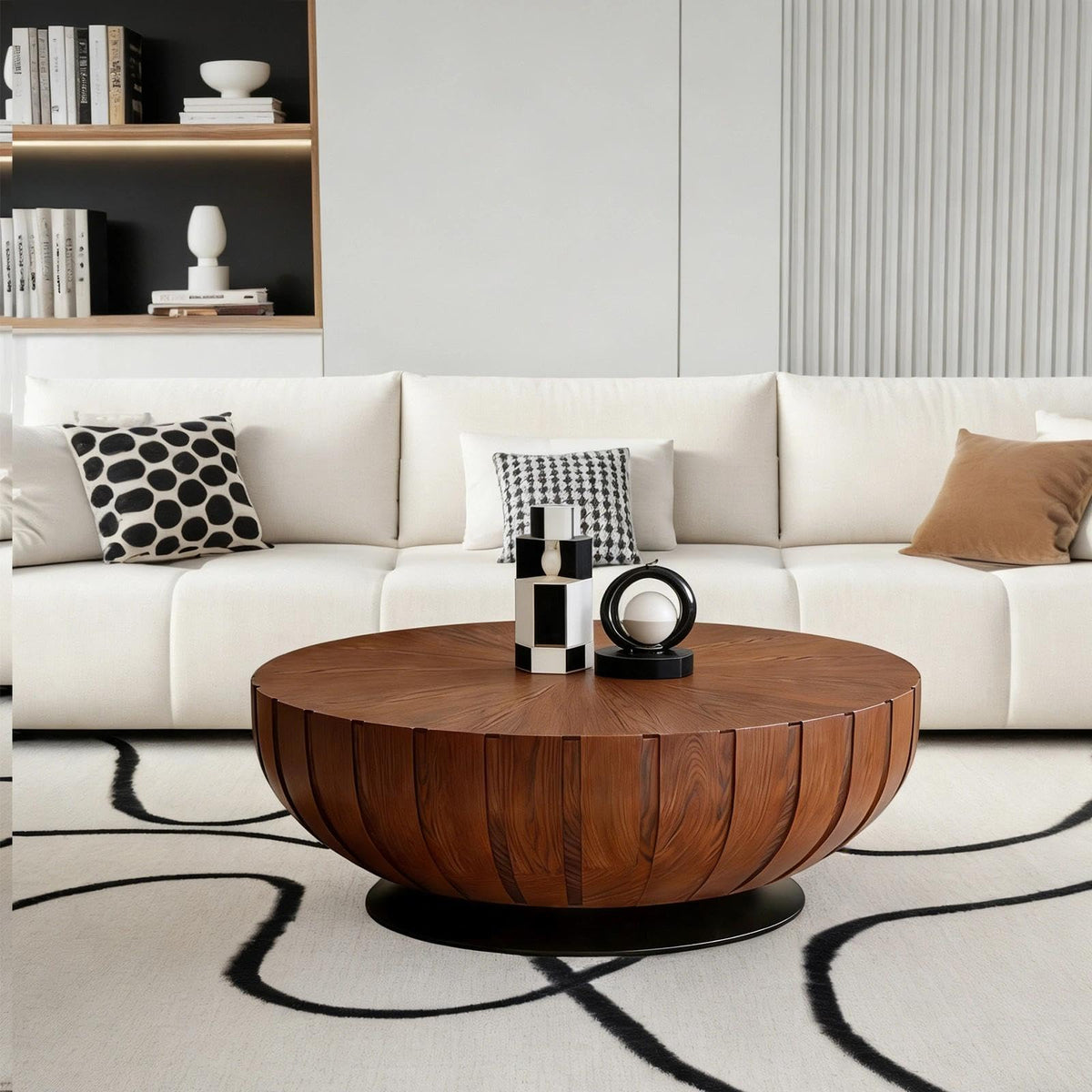 Mid-Century Round Coffee Table S524