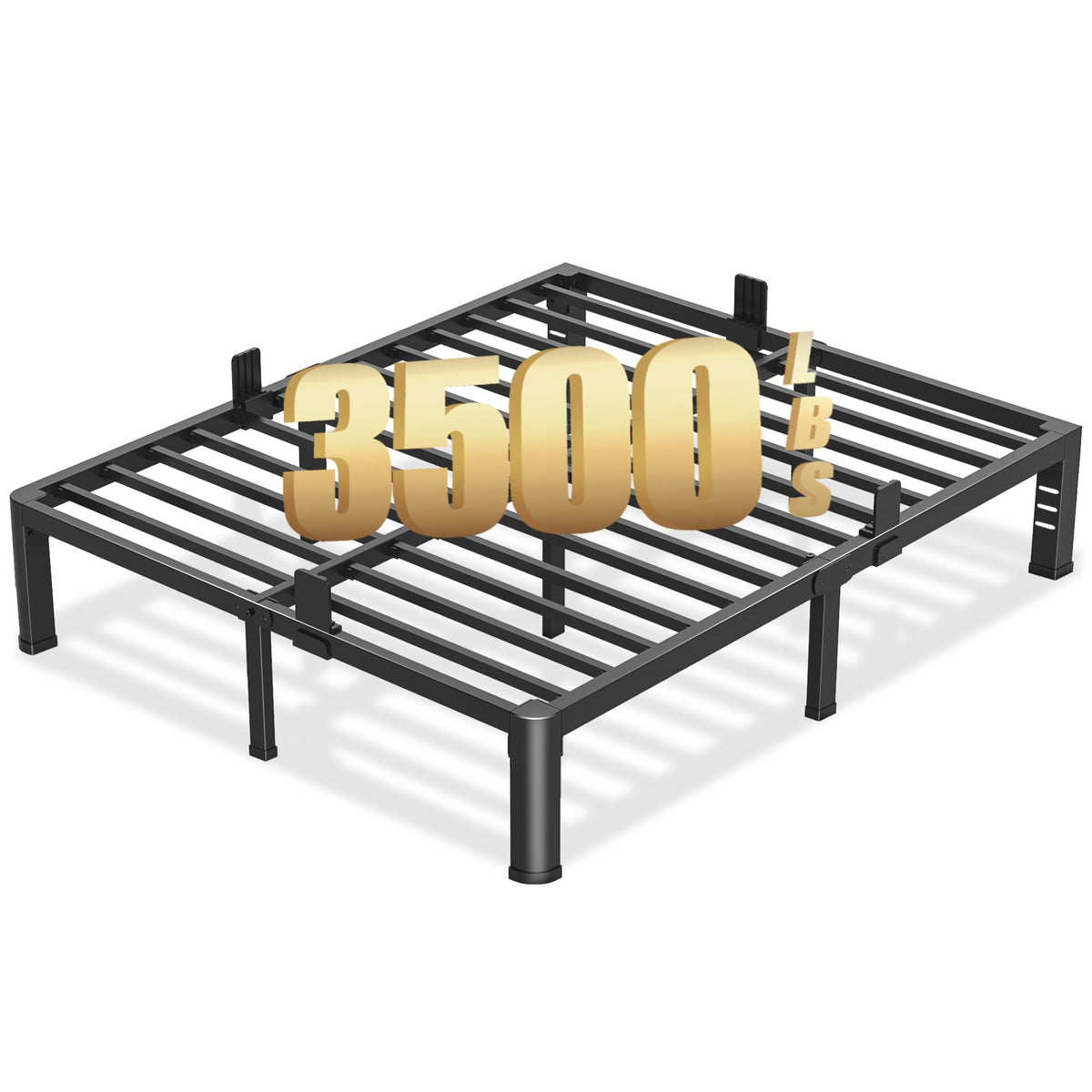 10 Inch Queen Metal Bed Frame with Headboard M10641
