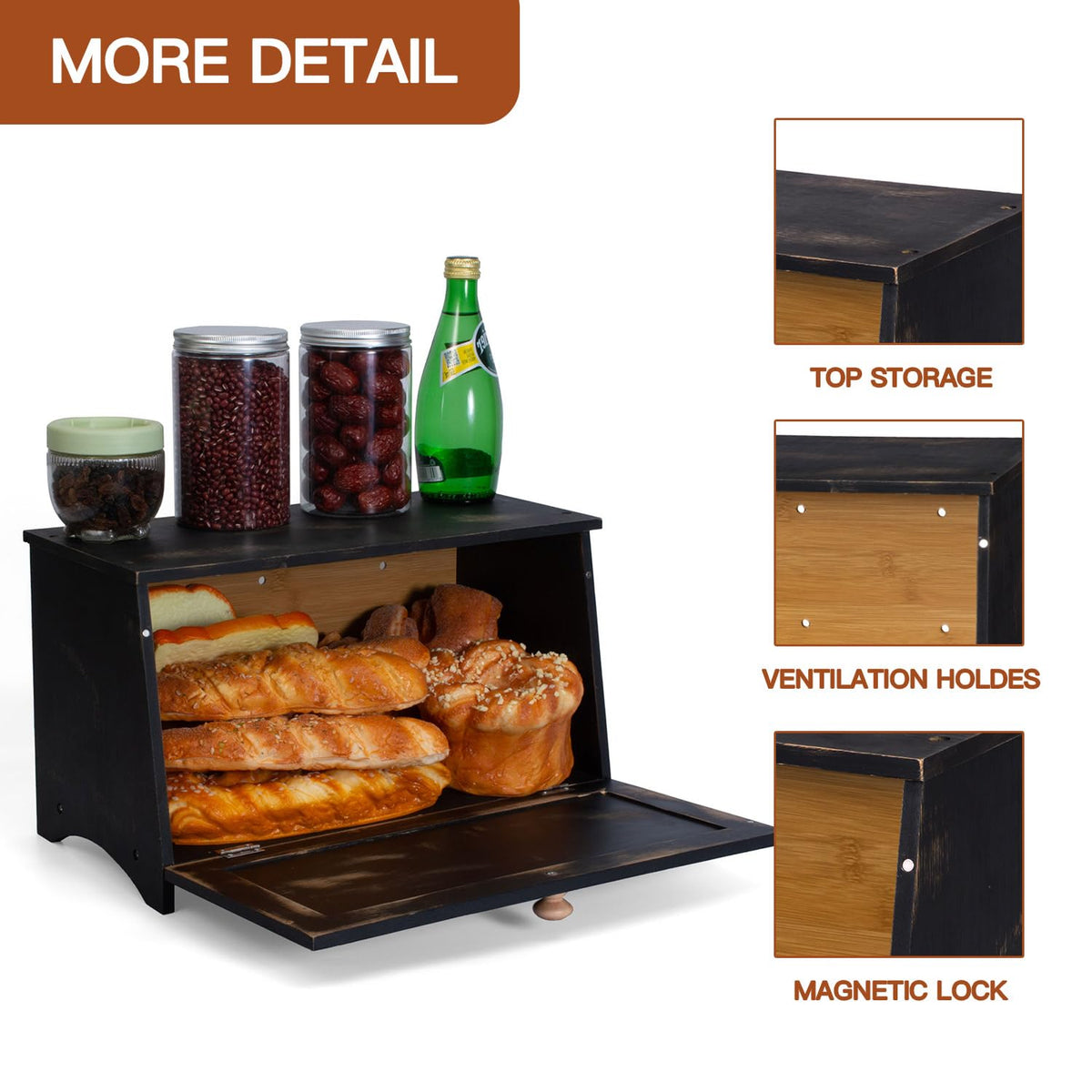 Bamboo Bread Box N61792
