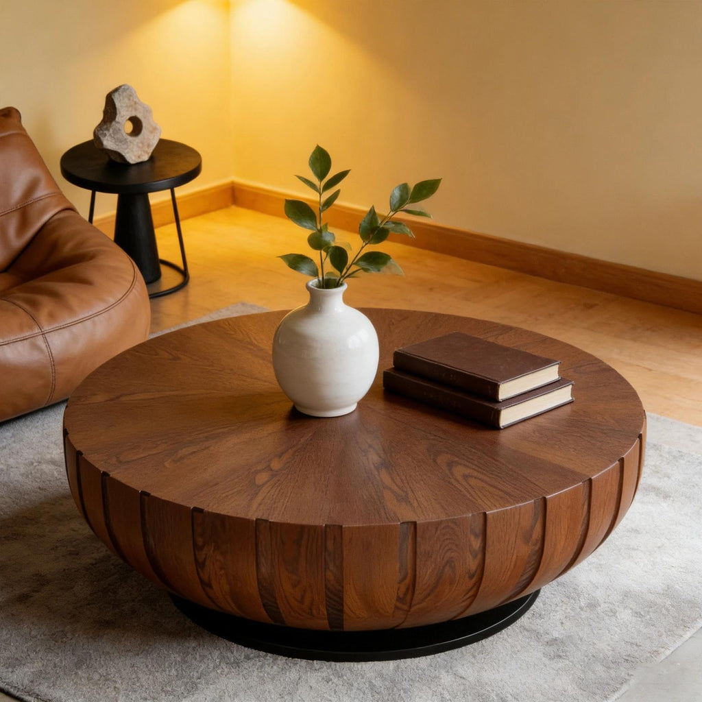 Mid-Century Round Coffee Table S524