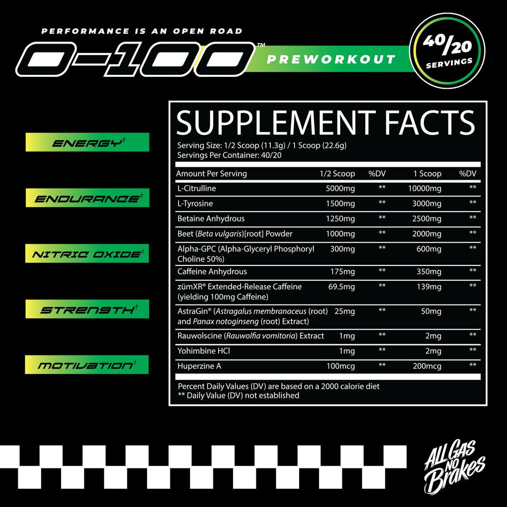 Citrus Tsunami Pre Workout Powder 40/20 Servings E775108