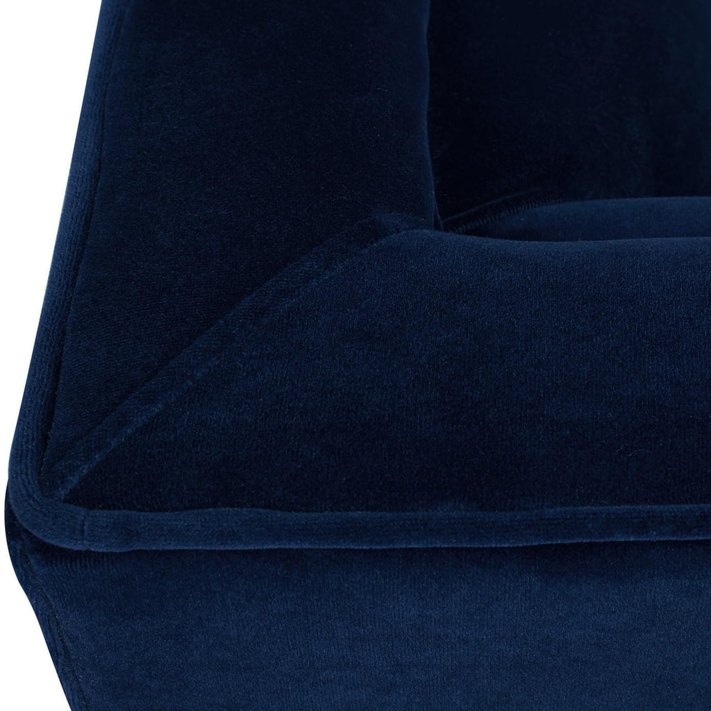Navy Blue Velvet Tufted Sofa G113