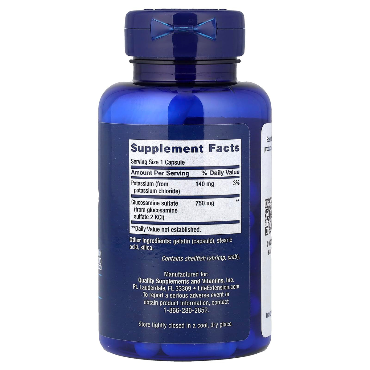 Glucosamine Sulfate 750 mg 60 Capsules U3366