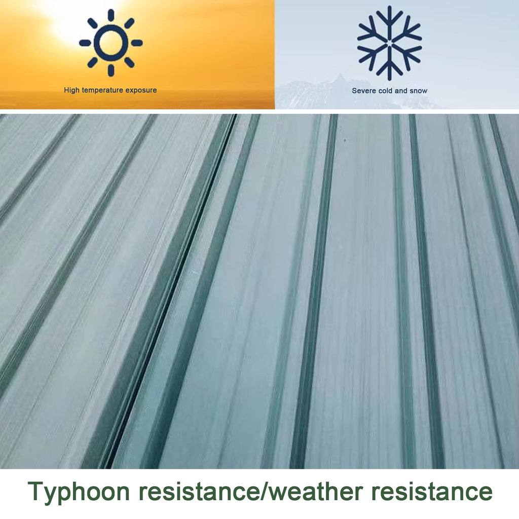 Corrugated Fiberglass Roofing Panels 8 pcs 35x63in A663