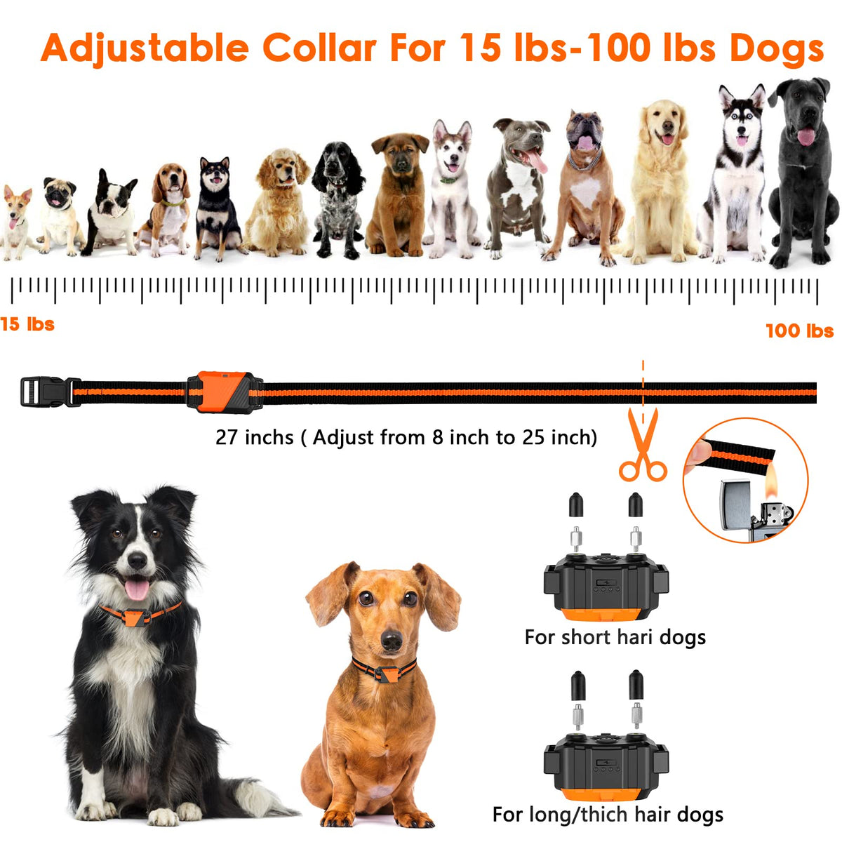 Dog Training Collar with Remote, 3 Modes N57185