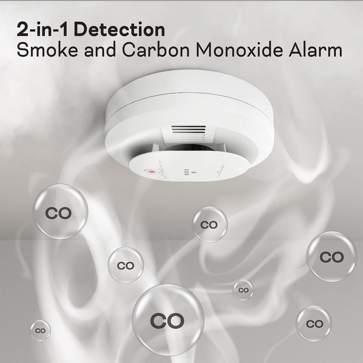 Hardwired Smoke & Carbon Monoxide Detector, 4 Pack F997882