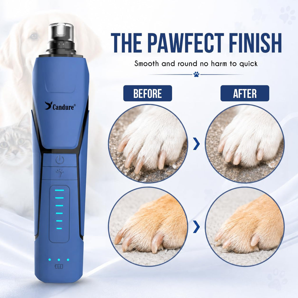 Quiet Rechargeable Dog Nail Grinder with LED Light D73606