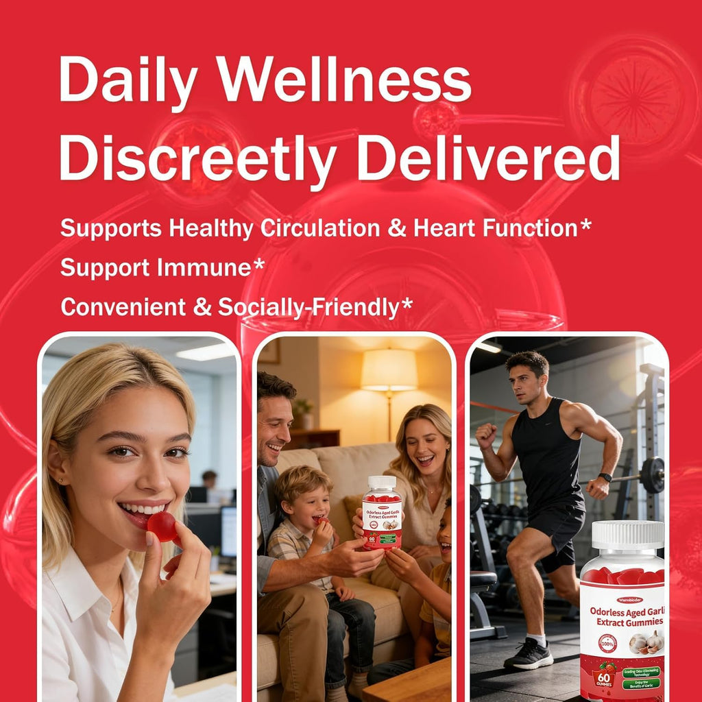 Aged Garlic Extract Gummies Strawberry Flavor L1008