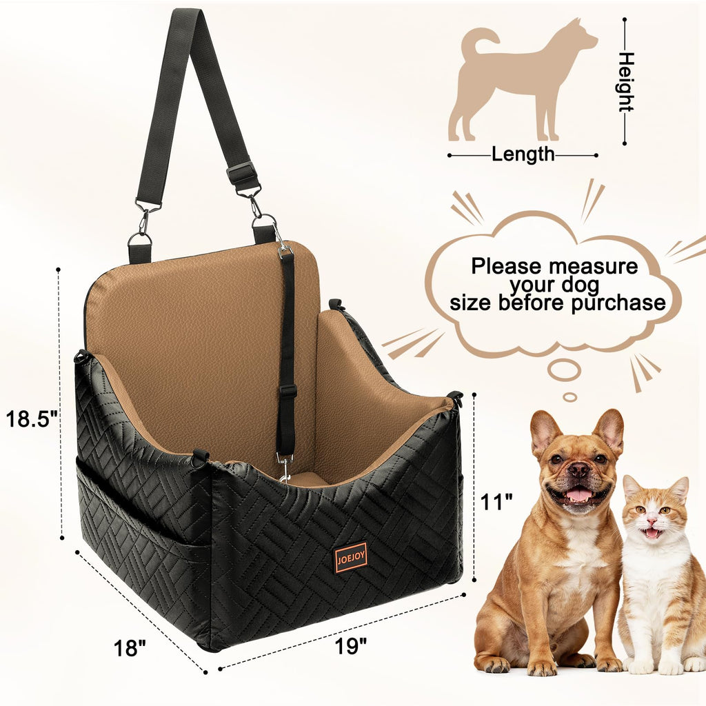 Waterproof PU Leather Dog Car Seat with Safety Belt M3794