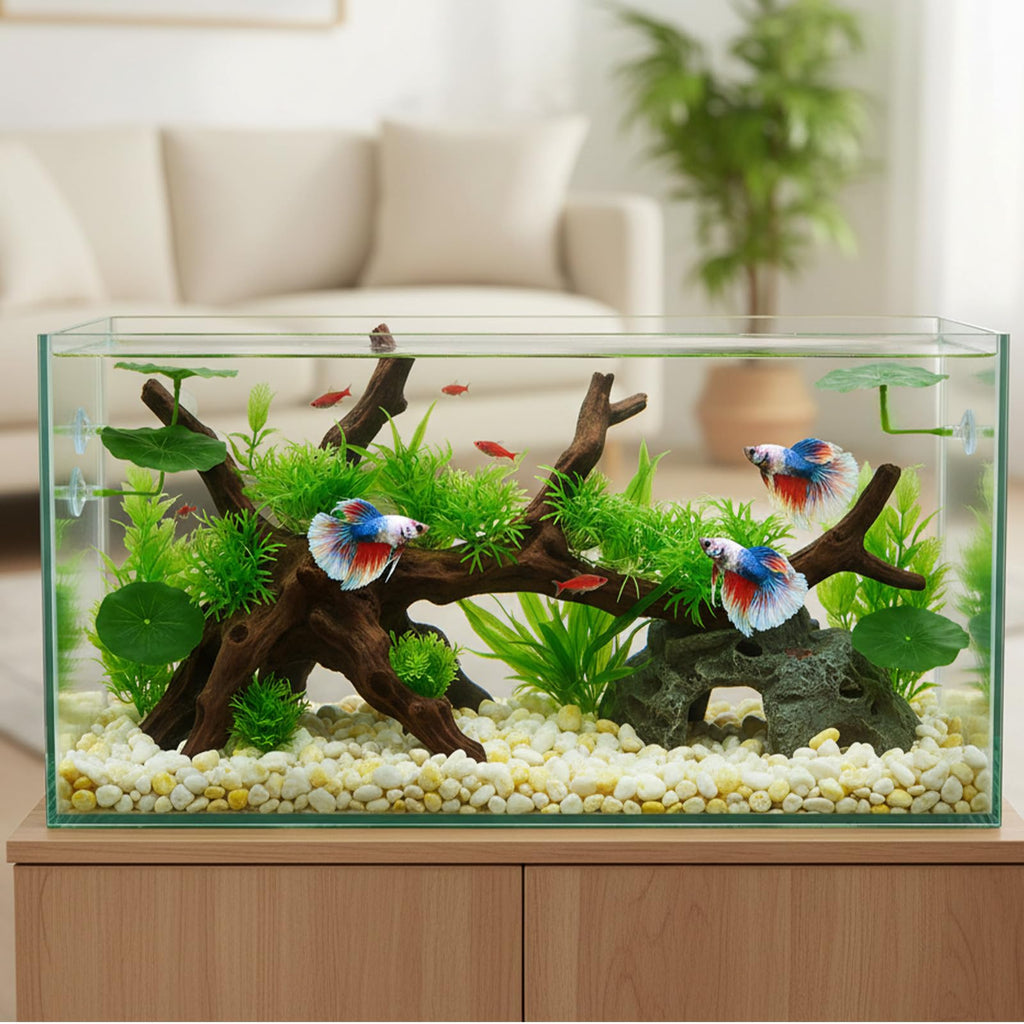 Betta Fish Leaf Hammock Suction Cup Aquarium Decor G9021