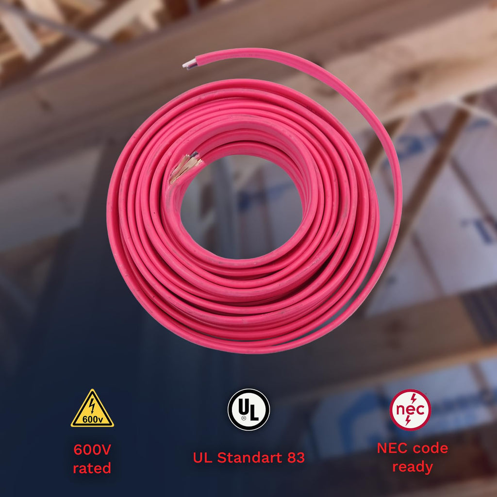 10 Gauge 3 Conductors Copper Electrical Wire 25ft G34307