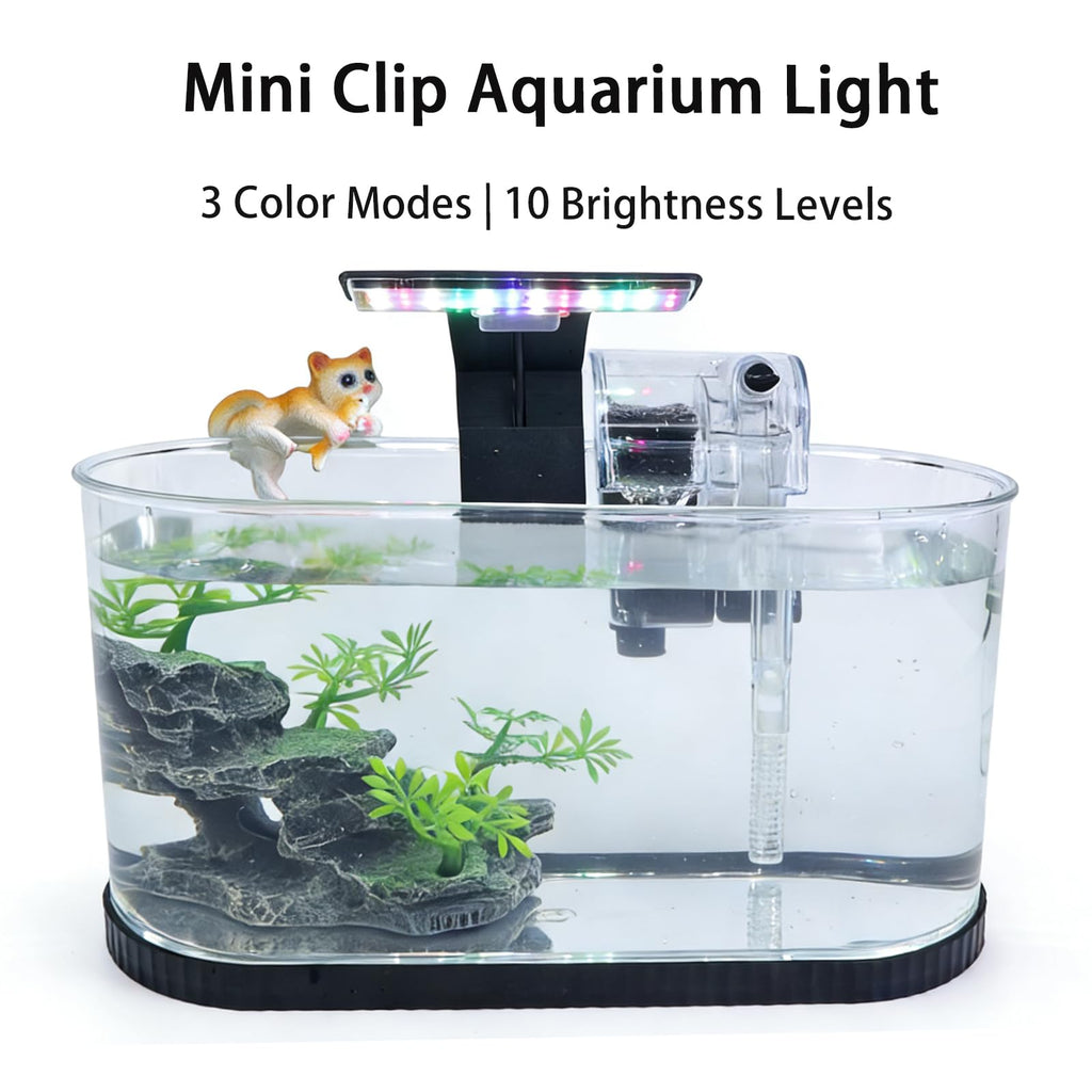 2 Gallon Fish Tank Kit with Filter and Light G68150