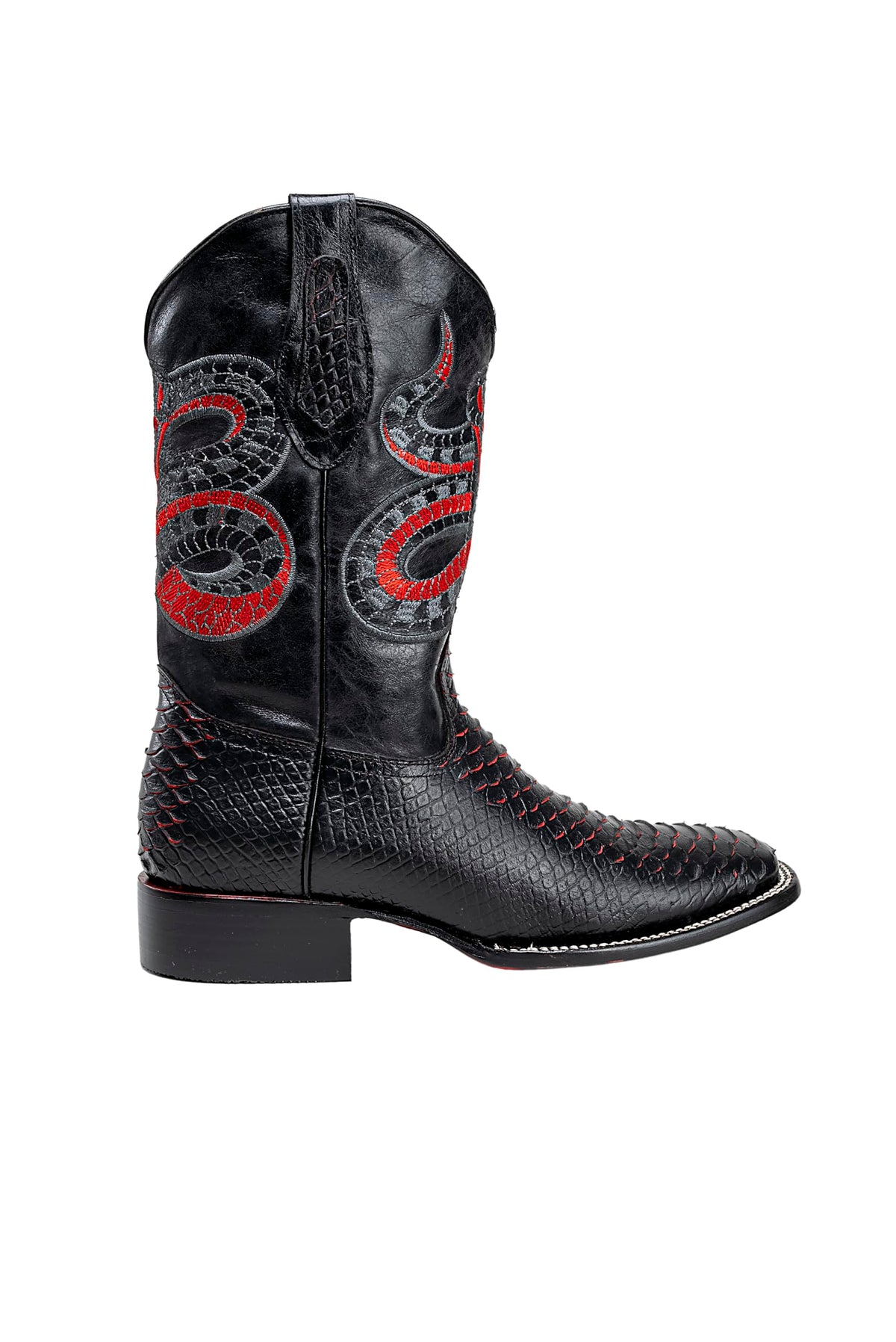 Men's Bi-tone Western Boot with Rubber Cap V30373