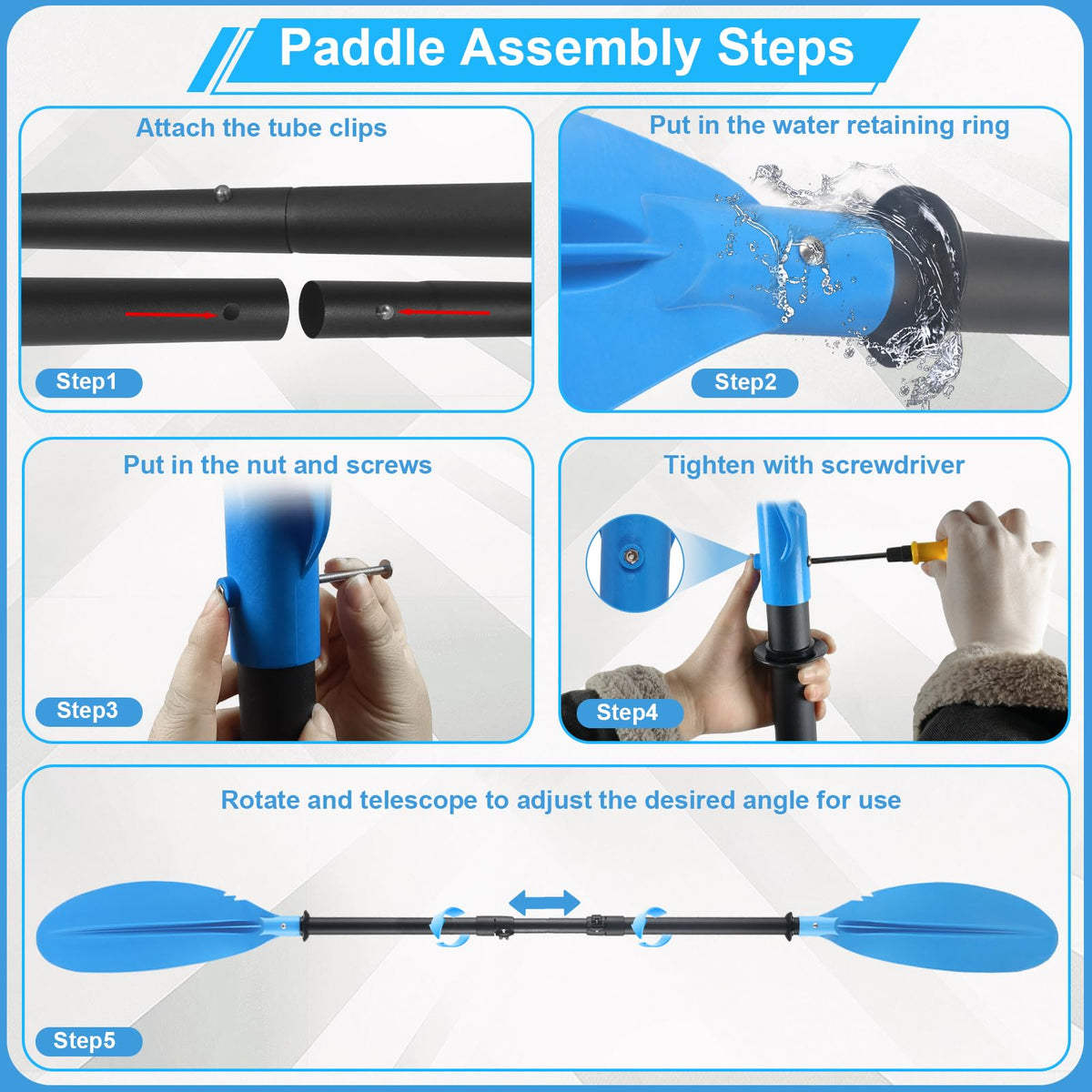 Telescopic Kayak Paddle I353