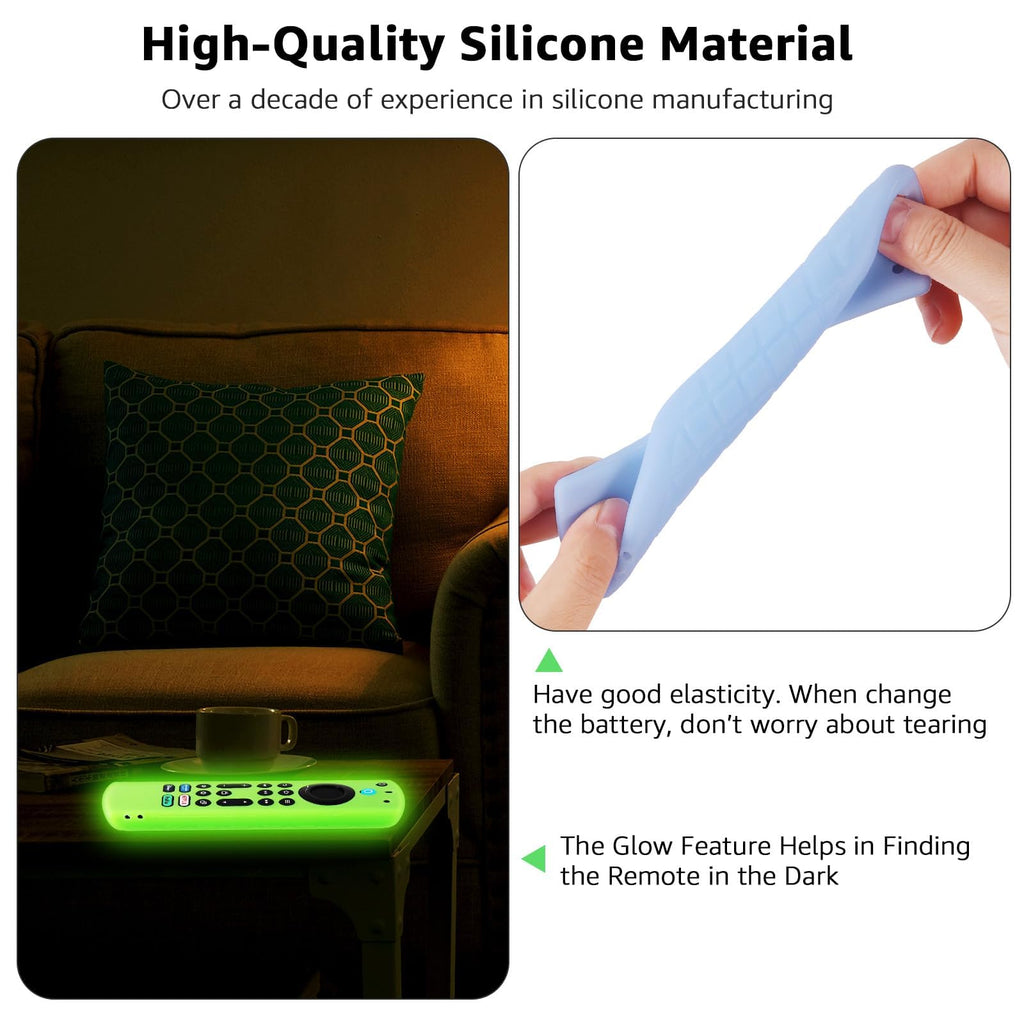 Silicone Remote Cover Glow in The Dark with Lanyard O388