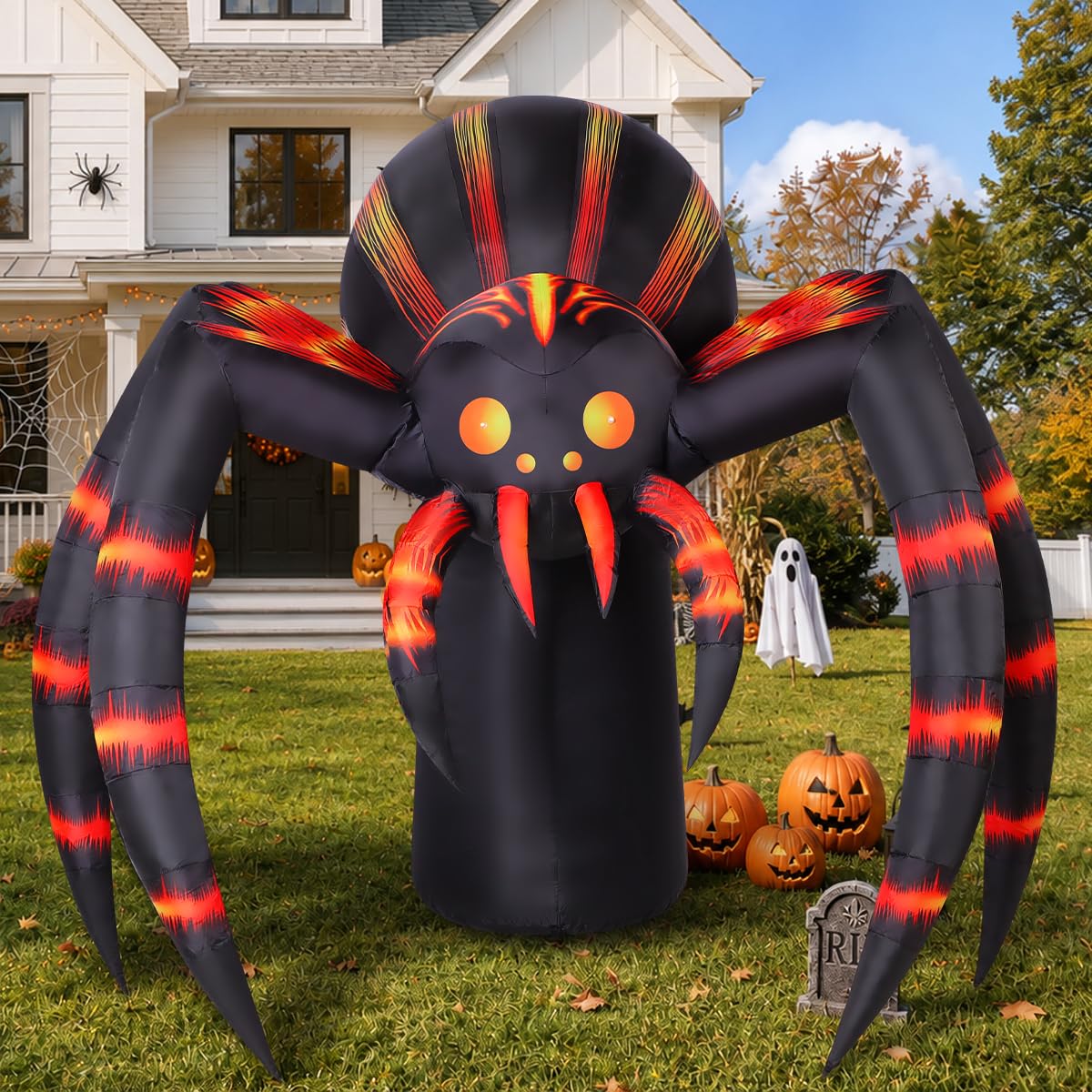 7FT Halloween Inflatables Yard Decor with LEDs X4309