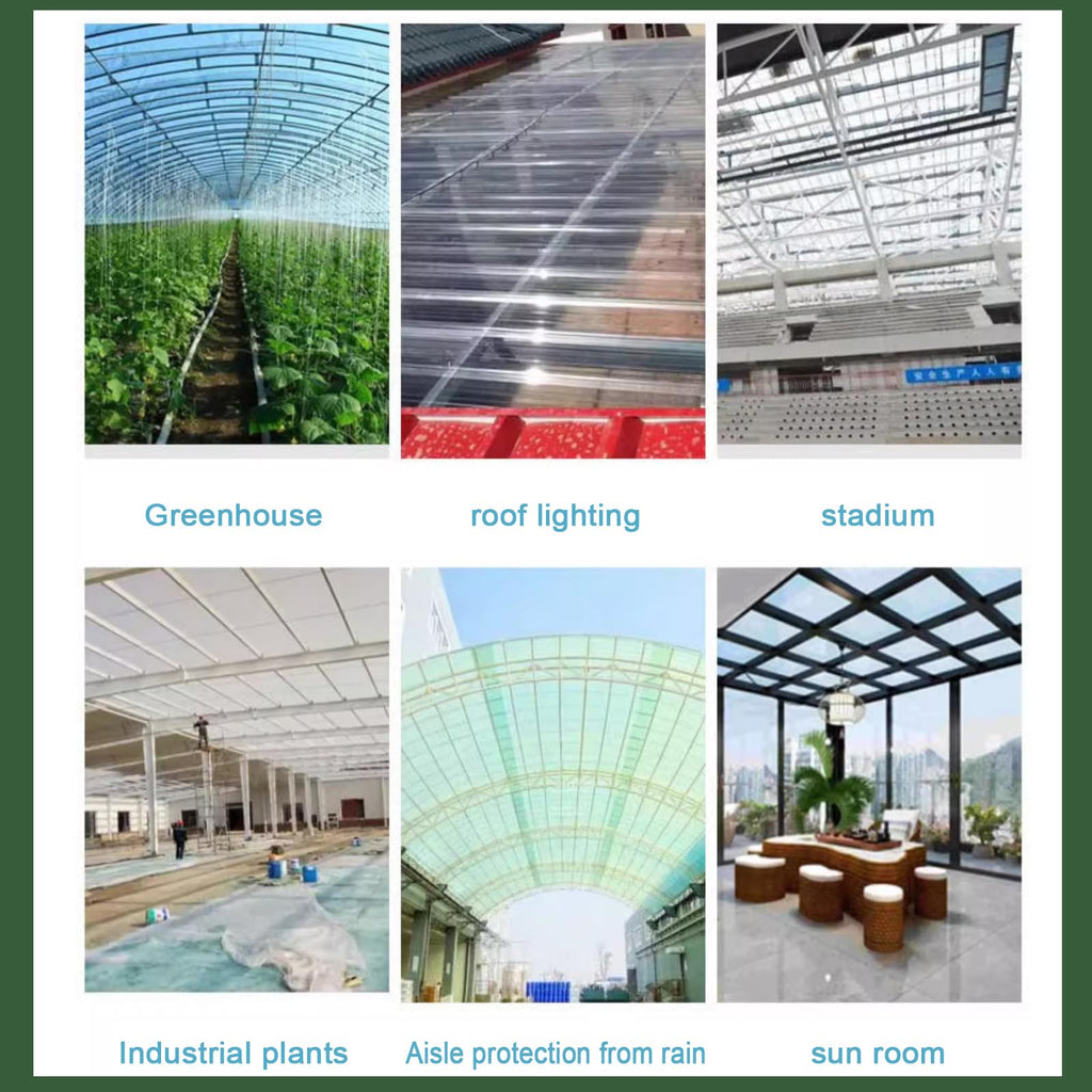 Corrugated Fiberglass Roofing Panels 8 pcs 35x63in A663