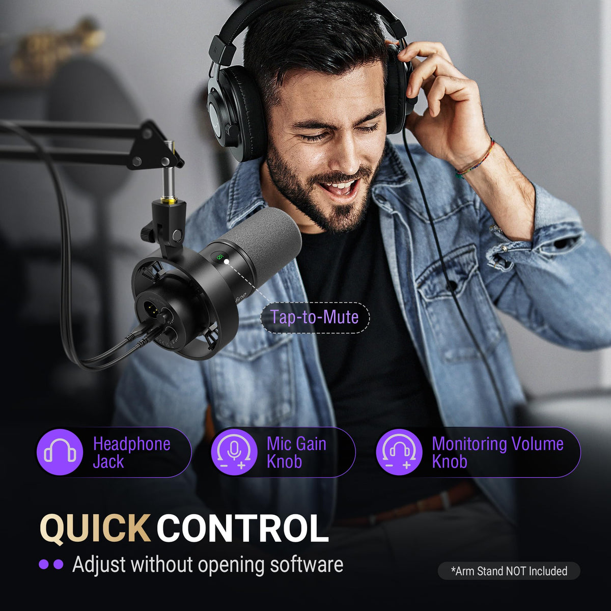 Dynamic XLR USB Microphone V629600