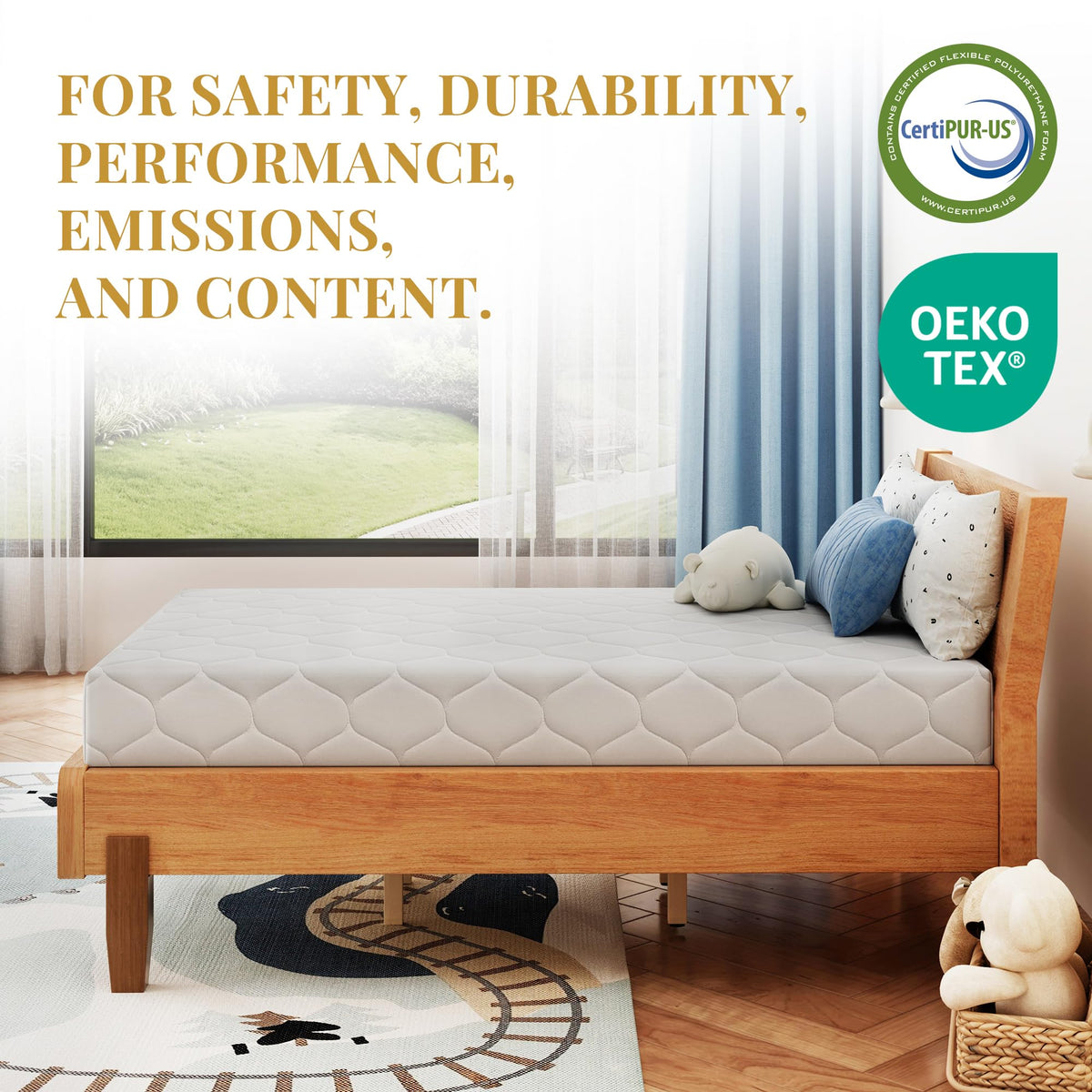 5 Inch Twin Size Memory Foam Mattress N575