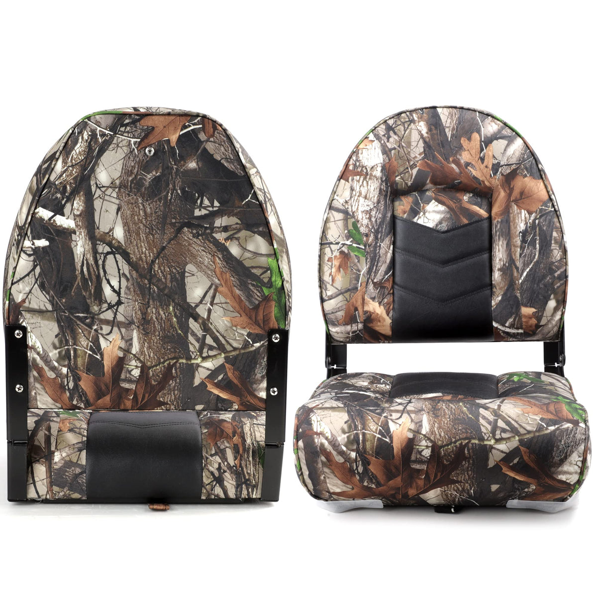 Camo/Black High Back Folding Boat Chair 2 Pack W5186