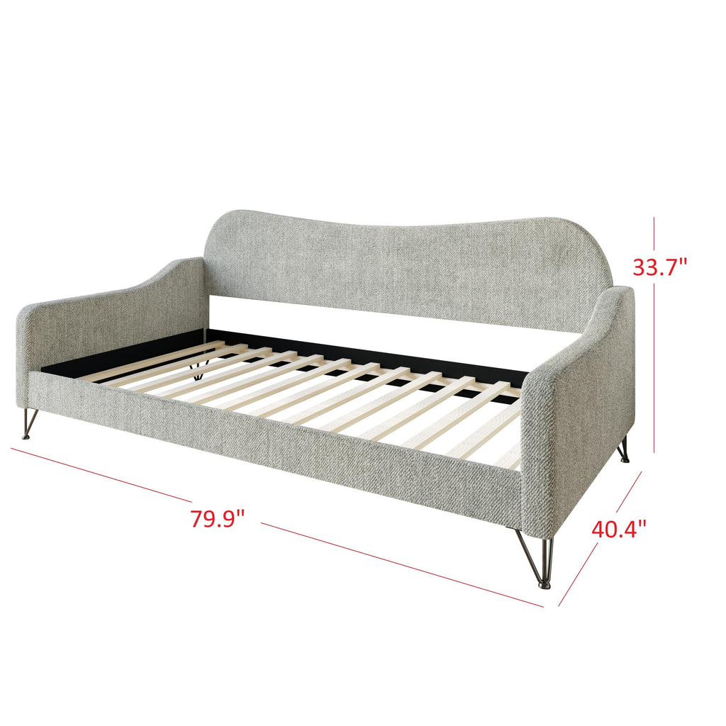 Twin Linen Upholstered Daybed L215
