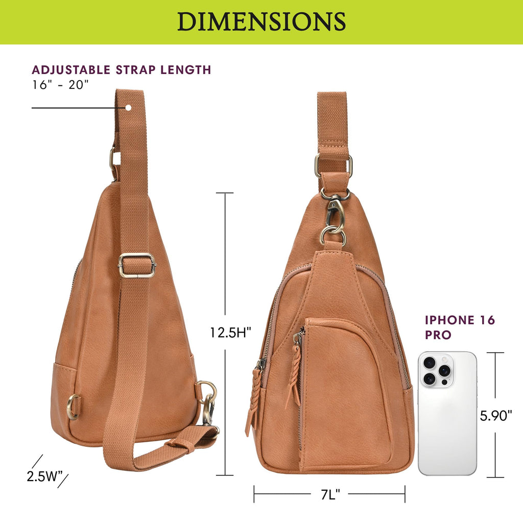 Vegan Leather Crossbody Bag F41493